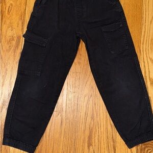 Zara Boys Black Cargo Jeans